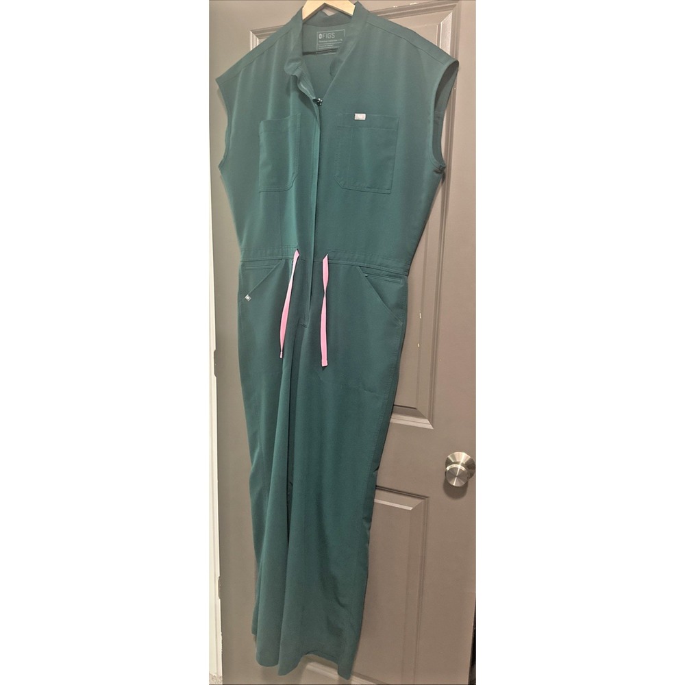 FIGS Size XL Technical Collection Rafaela Wide-Leg Scrub Jumpsuit #1003118R